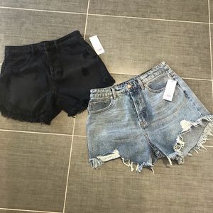 A pair of jean shorts NWT